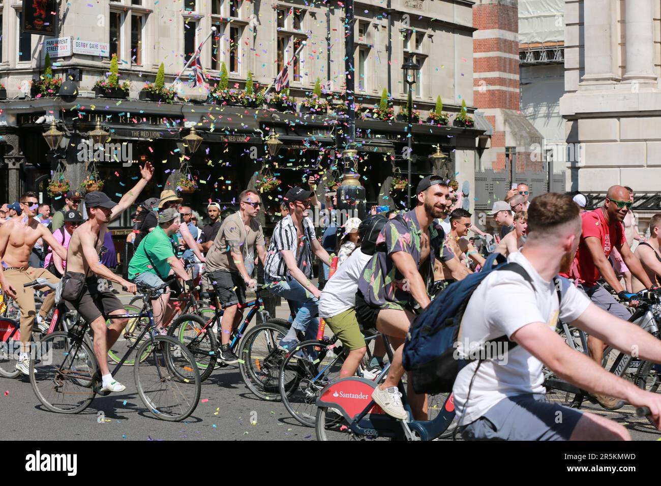 London, UK. 04 June 2023. Hundreds of people turned up on bikes to