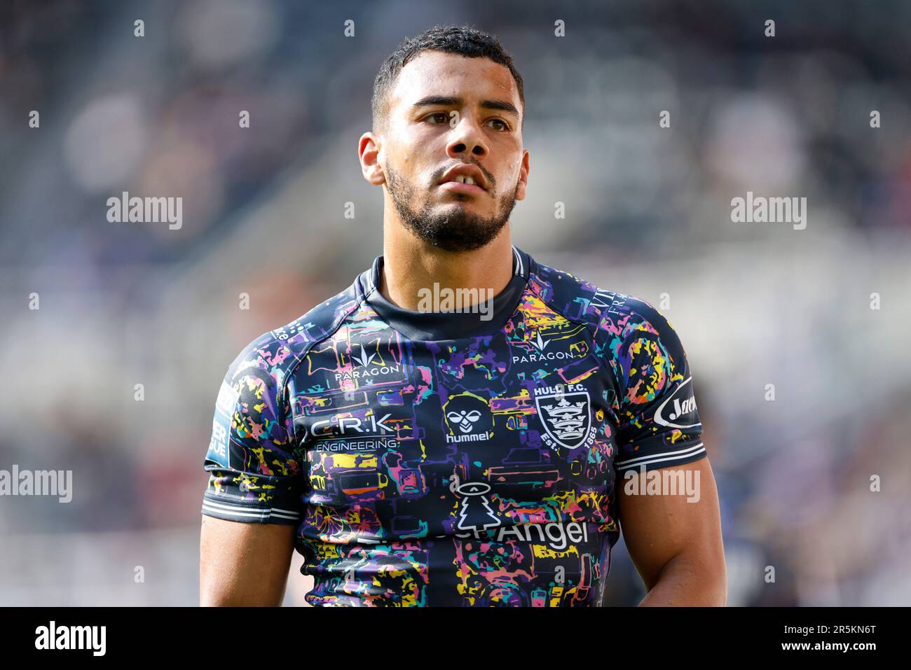 Hull FC’s Darnell McIntosh looks on during the Betfred Super League match at St. James' Park, Newcastle upon Tyne. Picture date: Sunday June 4, 2023. Stock Photo