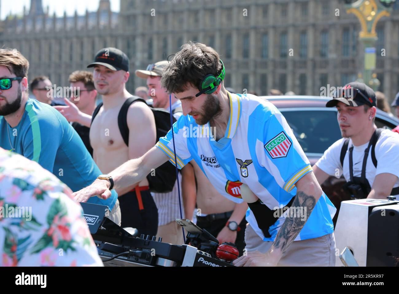 London, UK. 04 June 2023. DJ Dom Whiting. Hundreds of people turned up