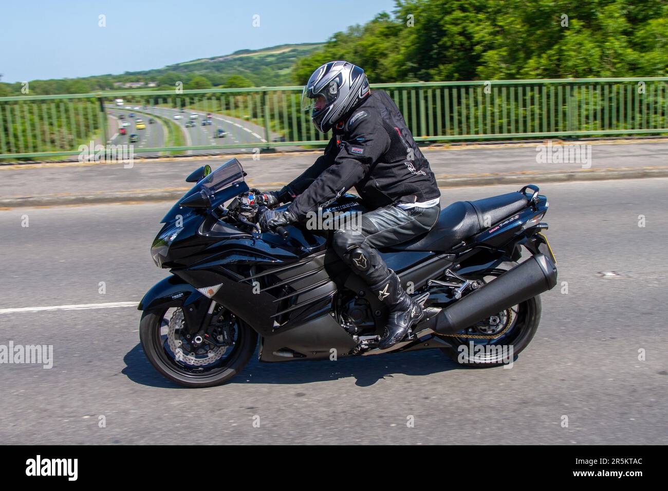 2013 Kawasaki ZX 1400 FDF Inline Four Blue Motorcycle Sports