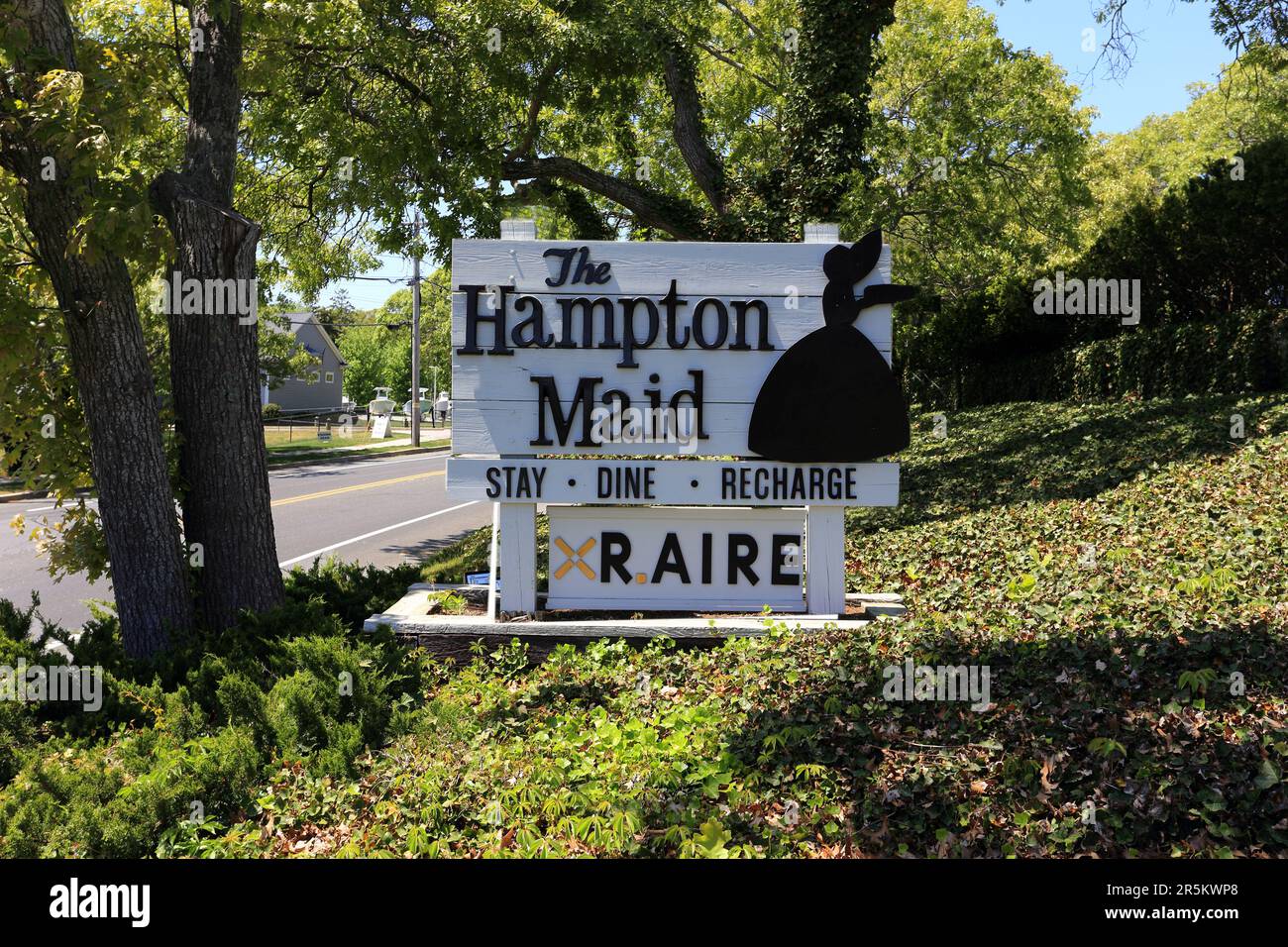 The Hampton Maid Hotel Hampton Bays Long Island New York Stock Photo