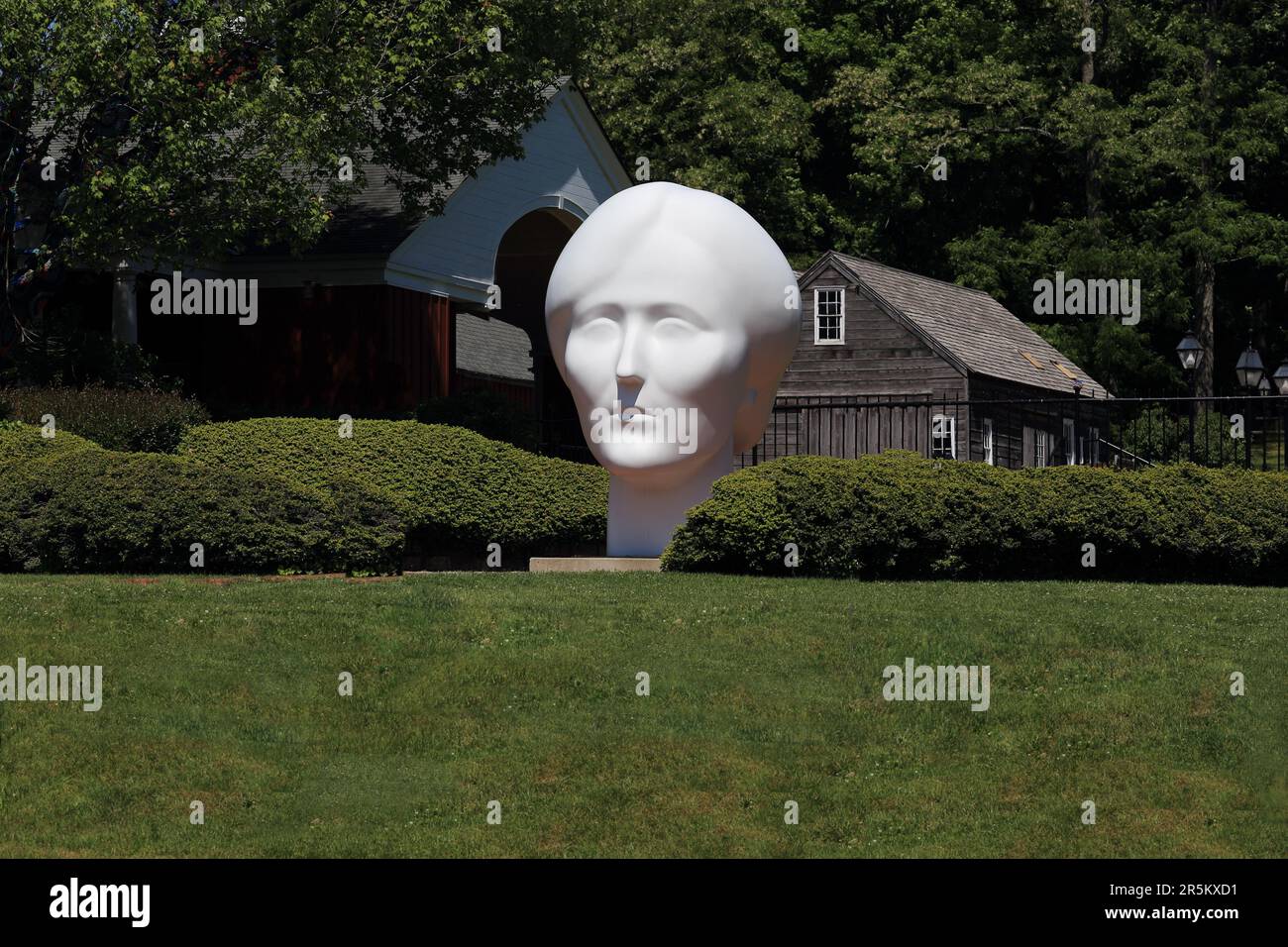 Outdoor sculpture at the Long Island Museum Stony Brook Long Island New