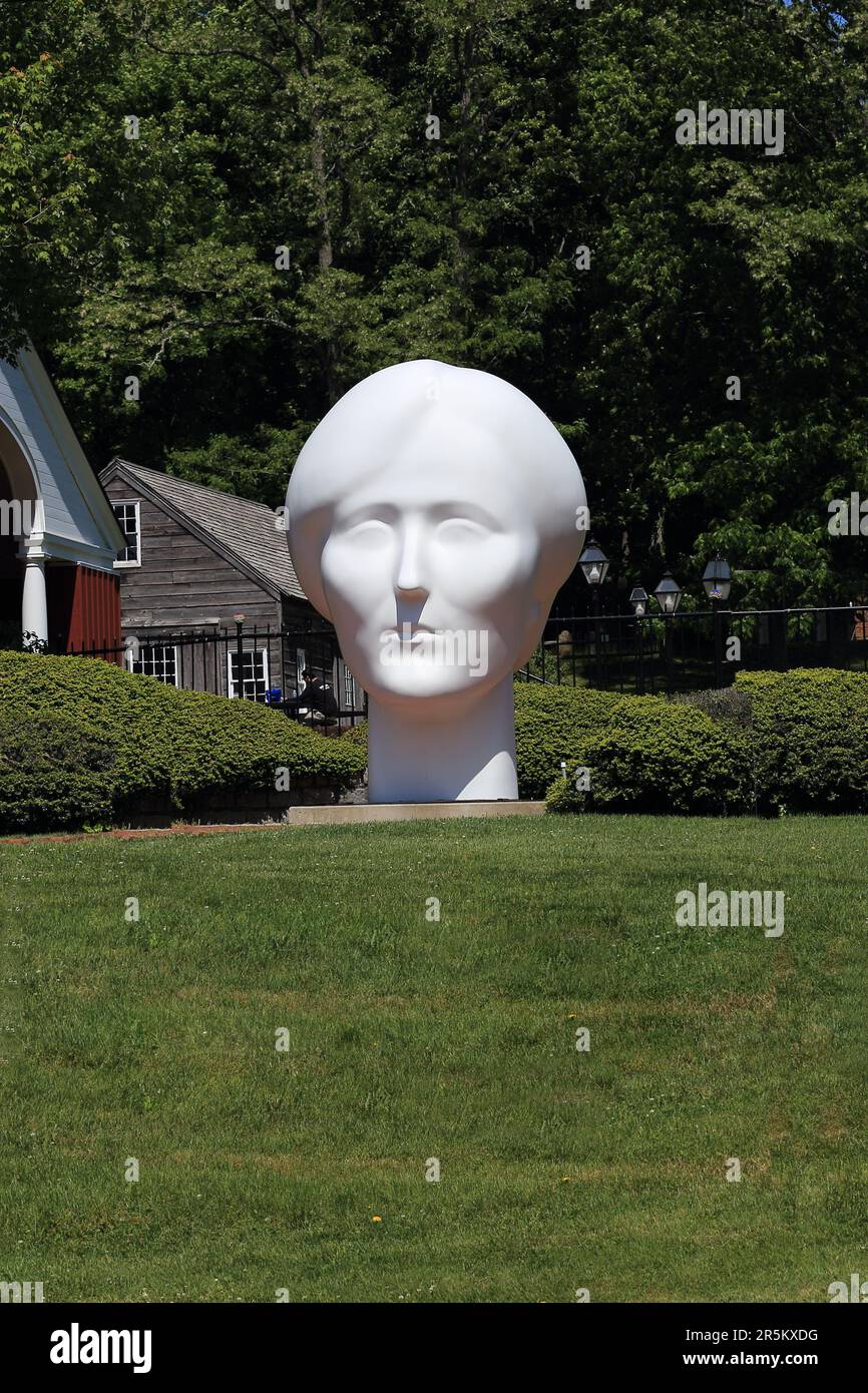 Outdoor sculpture at the Long Island Museum Stony Brook Long Island New