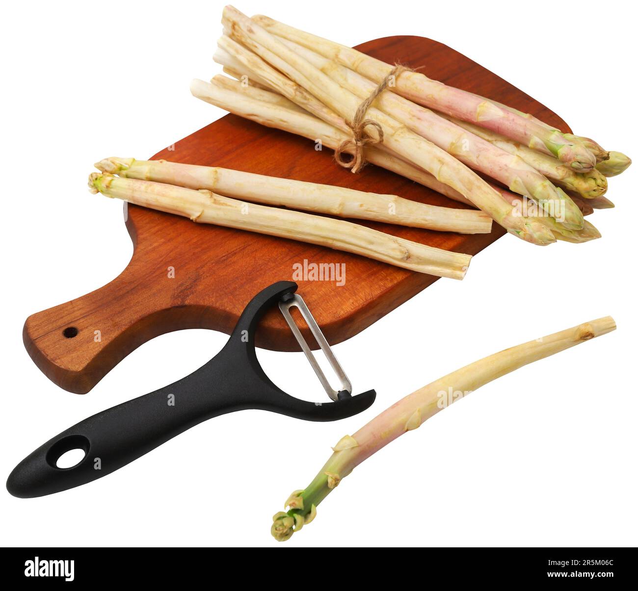 German White Asparagus fresh and organic Stock Photo Alamy