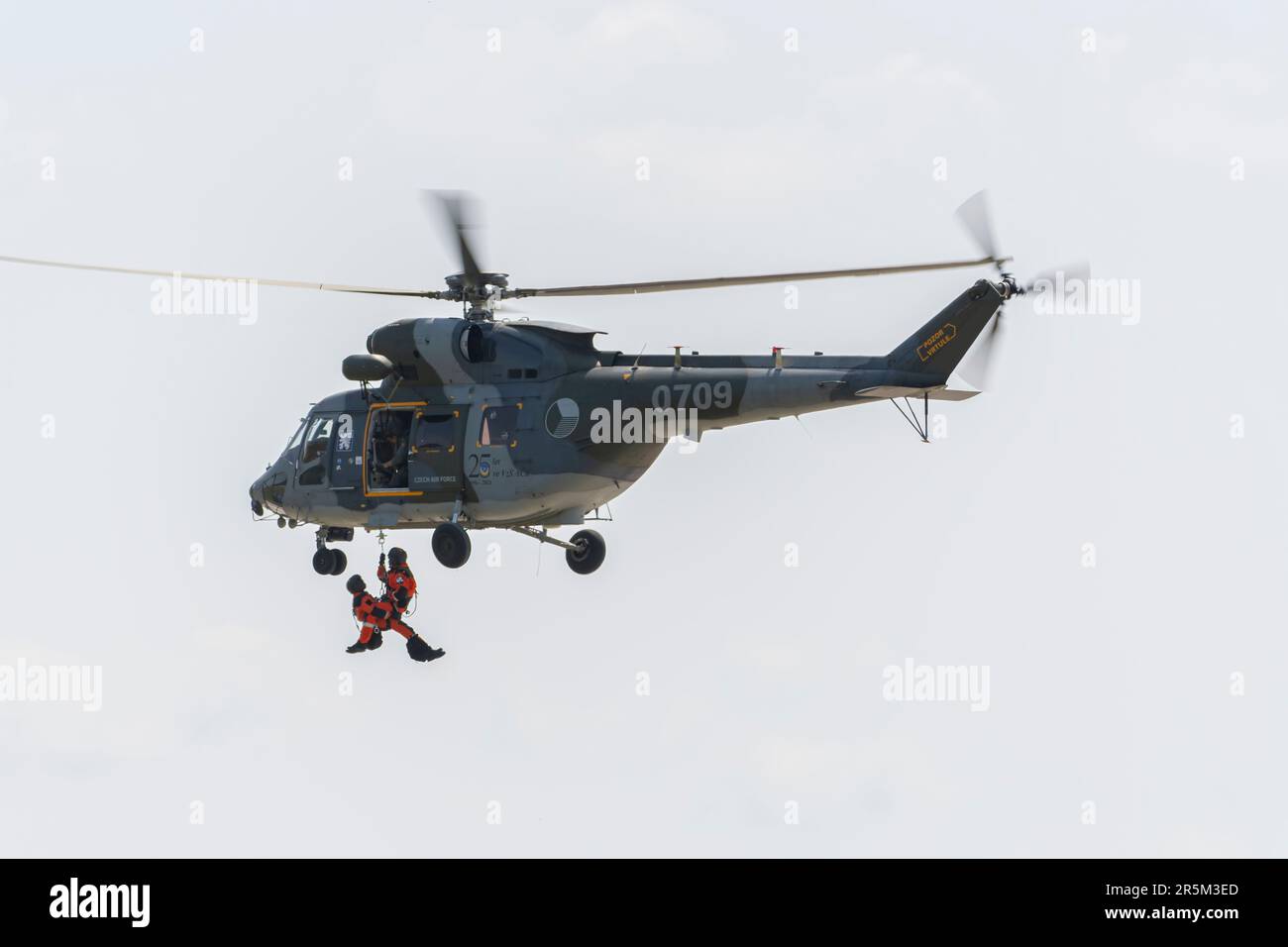 W-3A Sokol SAR Helicopter at Pardubice Air Show 2023 in Pardubice, Czech Republic Stock Photo