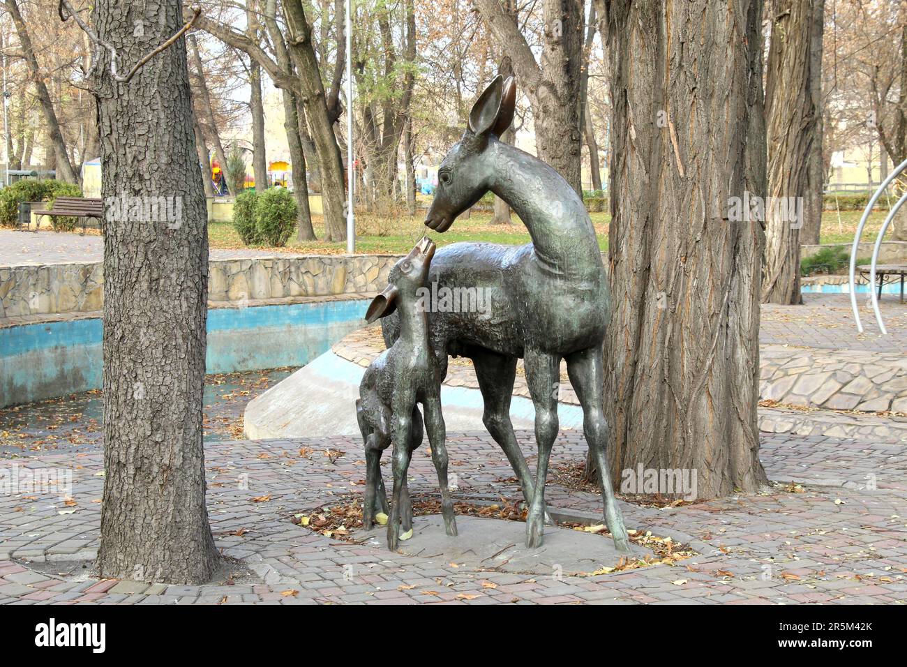 Landscape architecture in the city recreation park Stock Photo - Alamy