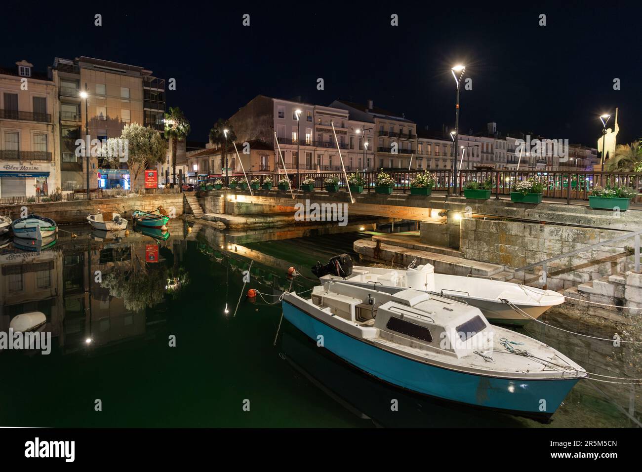 Sete, France. 26th May, 2023. Traditional fishing boats are moored ...