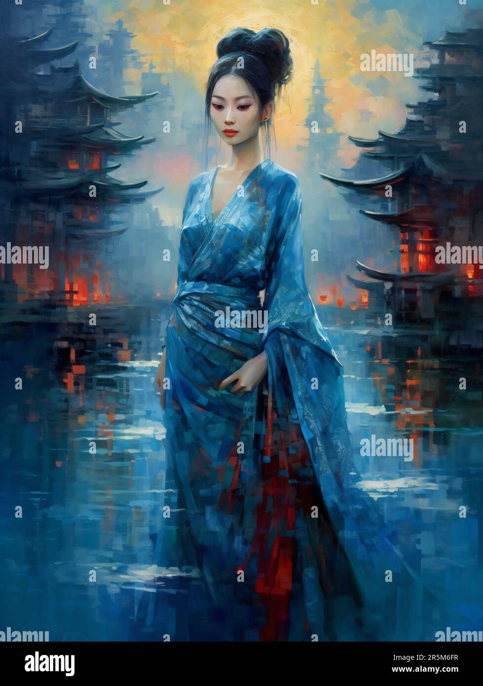 Traditional chinese dress painting hi-res stock photography and images -  Alamy