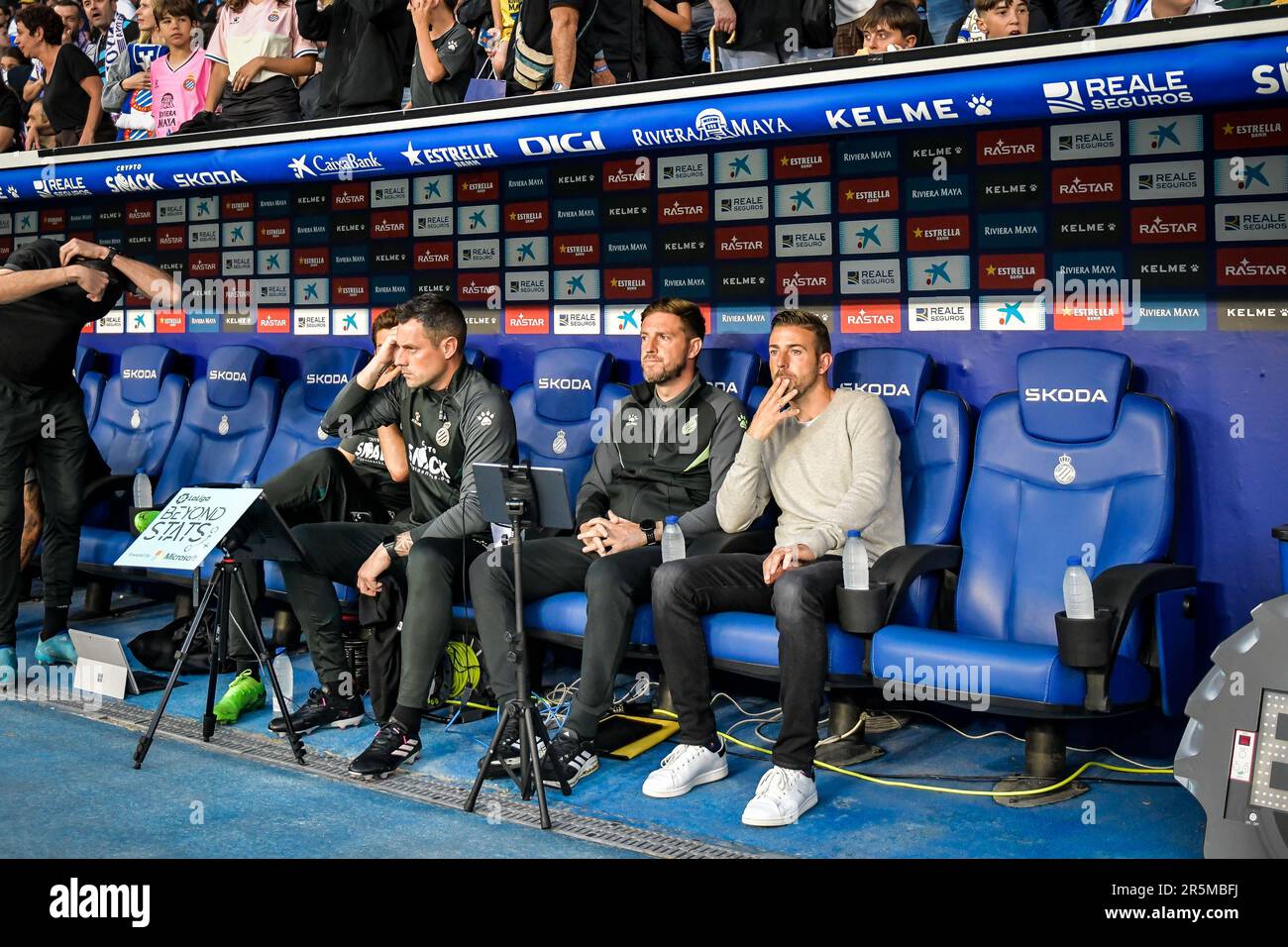 Barcelona, Spain. 04th June, 2023. Head Coach Luis Garcia (RCD Espanyol)  during a La Liga Santander match between RCD Espanyol and UD Almeria at  RCDE Stadium, in Barcelona, Spain on June 4,