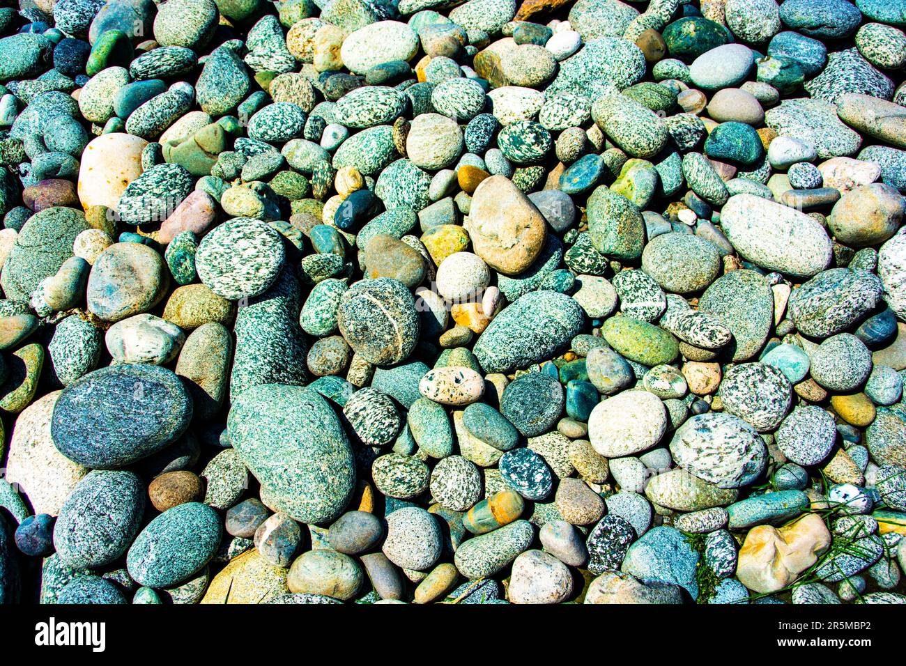 Multi-coloured stone pattern Stock Photo