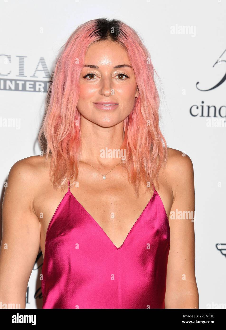 LOS ANGELES, CALIFORNIA - JUNE 02: Caroline D'Amore attends the 30th Annual Race To Erase MS Gala at Fairmont Century Plaza on June 02, 2023 in Los An Stock Photo