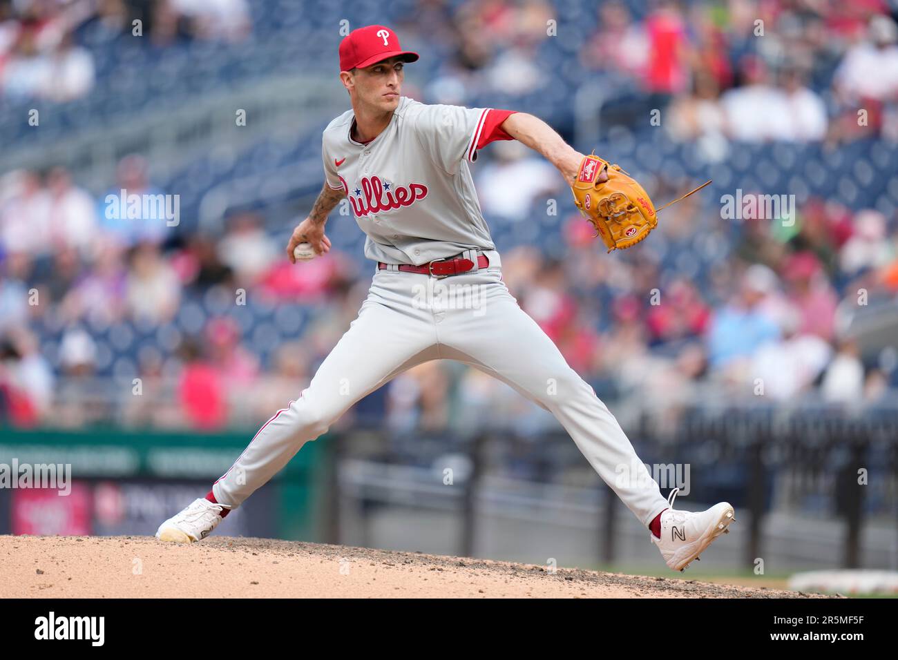Philadelphia Phillies relief pitcher Connor Brogdon throws to the
