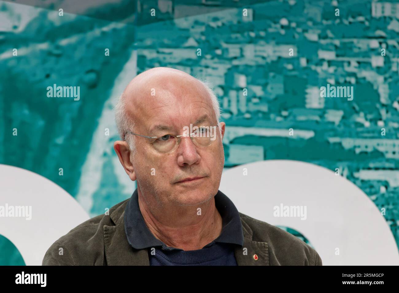 Italian filmmaker Davide Ferrario speaks at the 2023 edition of the