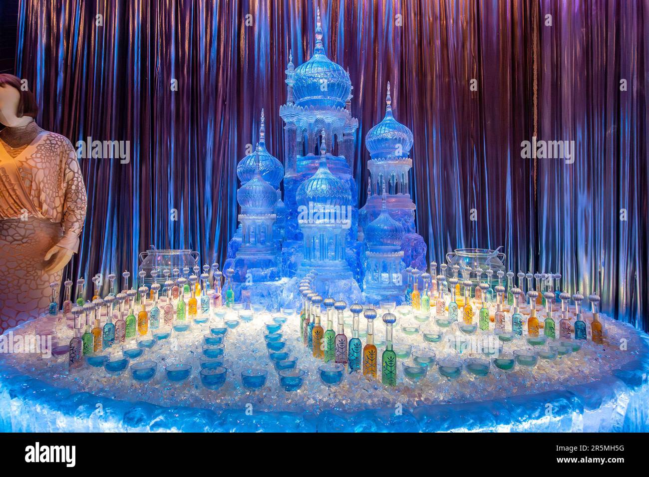 Ice Castle from The Yule Ball in the Goblet of Fire film on display at The Warner Brothers Studio Tour in Watford, UK Stock Photo