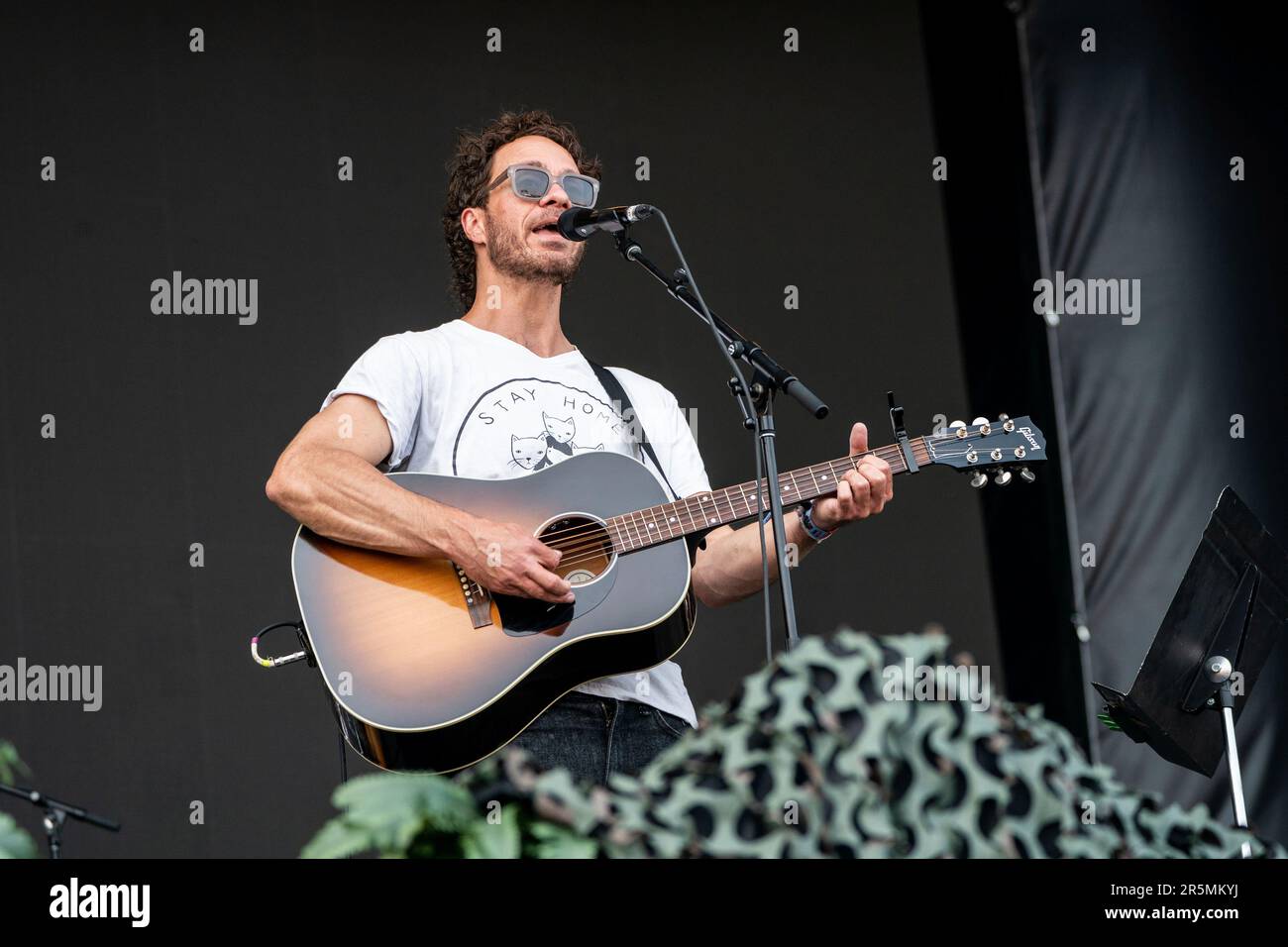 Amos Lee performs at Railbird Music Festival on Sunday, June 4, 2023