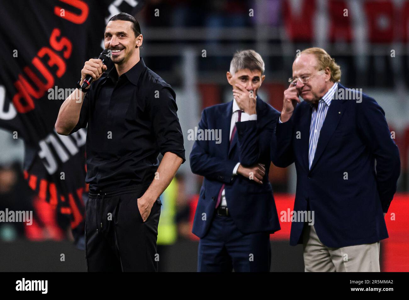 Milan, Italy. 4 June 2023. Zlatan Ibrahimovic Of AC Milan Greets Fans ...