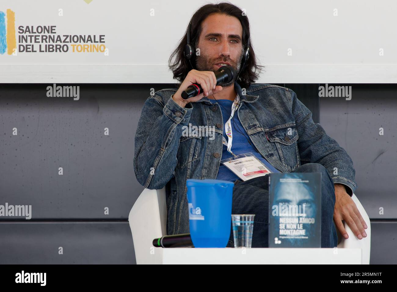 Turin, Italy. 21st May 2023. Italian writer Niccolò Ammaniti is guest of  2023 Turin Book Fair Stock Photo - Alamy