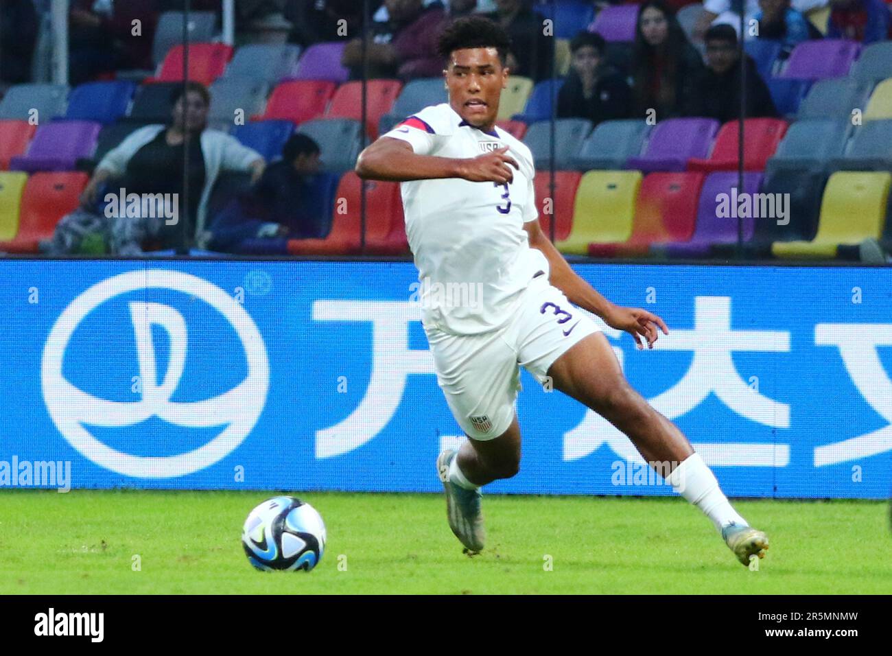 Santiago del Estero, Argentina. 4th June, 2023. Caleb Wiley of United States during the quarterfinal match of World Cup FIFA U20 at Madres de Ciudades Stadium ( Credit: Néstor J. Beremblum/Alamy Live News Stock Photo