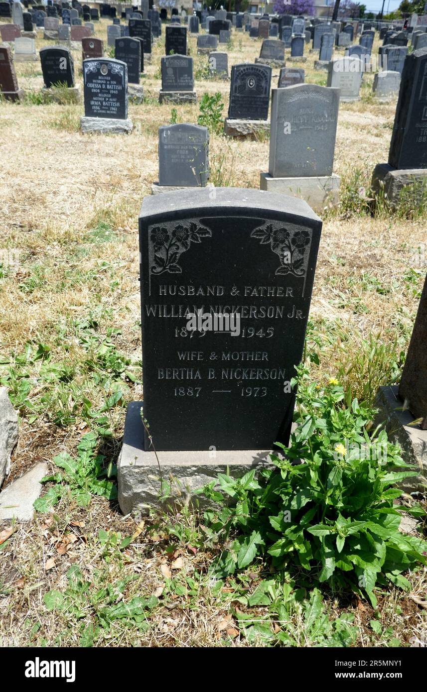 Los Angeles, California, USA 3rd June 2023 William Nickerson Jr. Grave