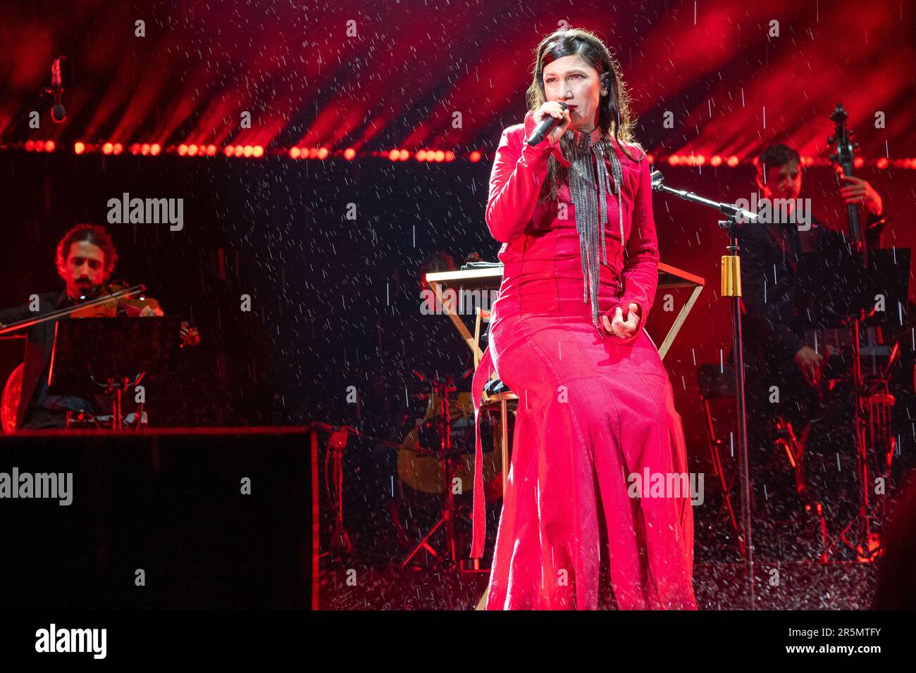 Verona, Italy. 04th June, 2023. The Italian songwriter Elisa Toffoli, as know with Elisa stage name during his live performs at Arena di Verona for his An Intimate Night - Two Nights only, on June 4, 2023 in Verona, Italy. Credit: Independent Photo Agency/Alamy Live News Stock Photo