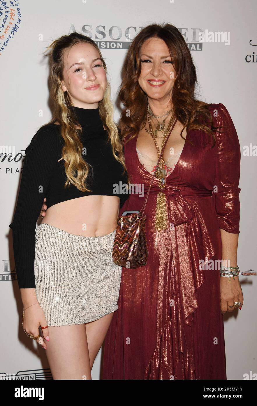 LOS ANGELES, CALIFORNIA - JUNE 02: (L-R) True Fisher and Joely Fisher attend the 30th Annual Race To Erase MS Gala at Fairmont Century Plaza on June 0 Stock Photo