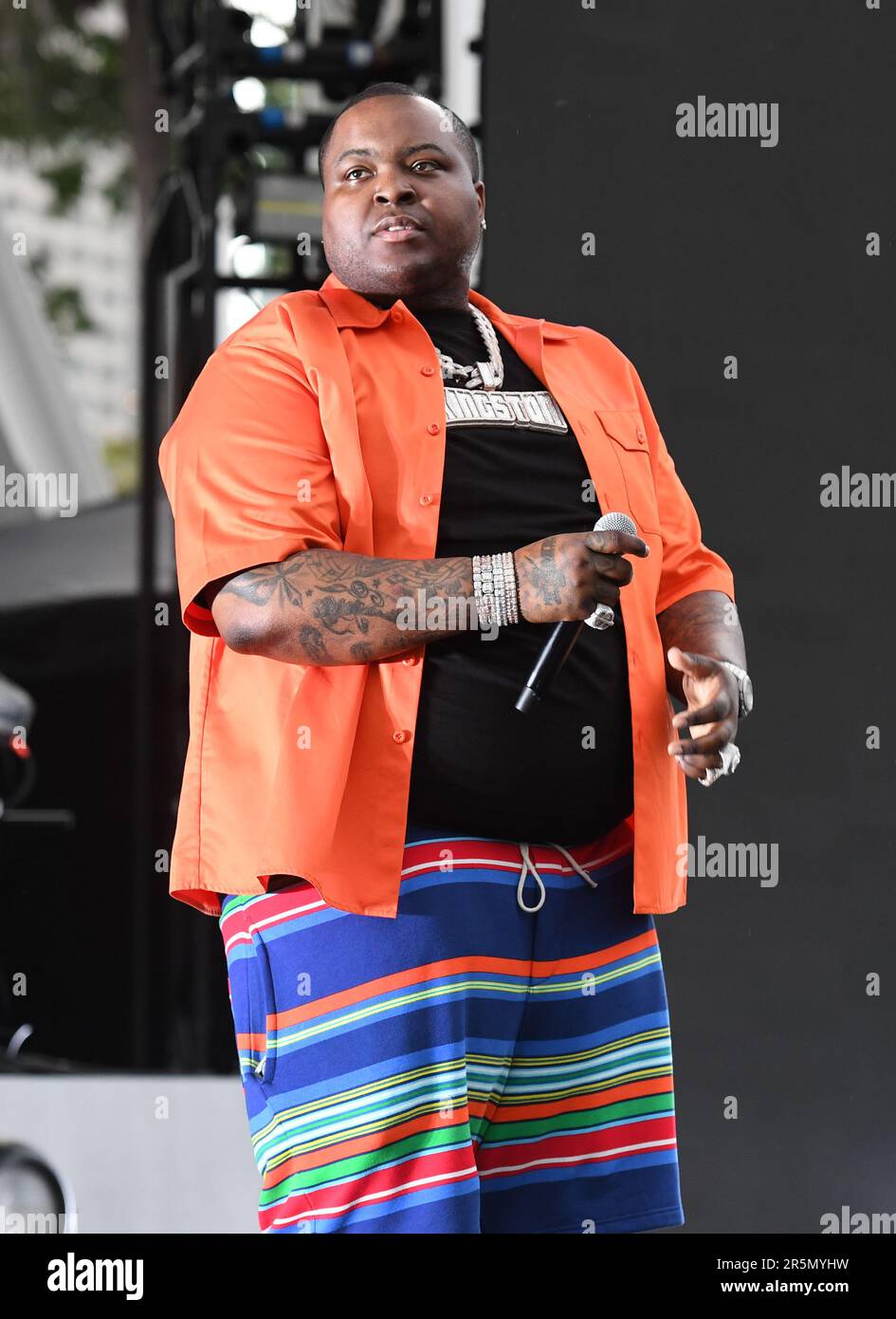 Miami, FL, USA. 03rd June, 2023. Sean Kingston performs during The Hot