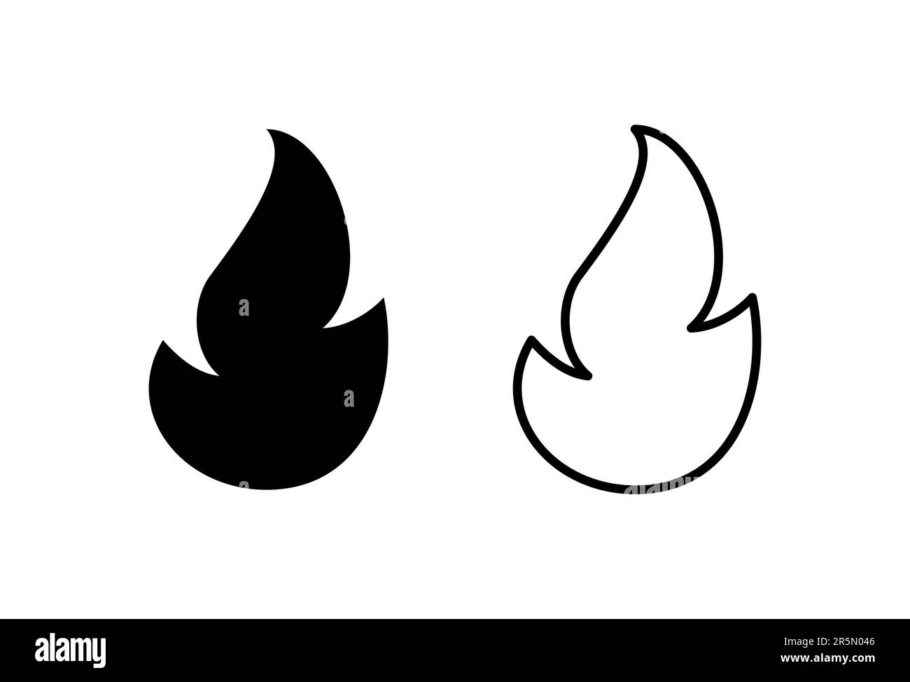 Fire icon set. fire vector icon Stock Vector Image & Art - Alamy