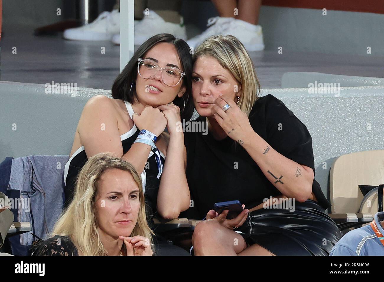 Paris, France. 04th June, 2023. Agathe Auproux, Caroline Thiebaut in