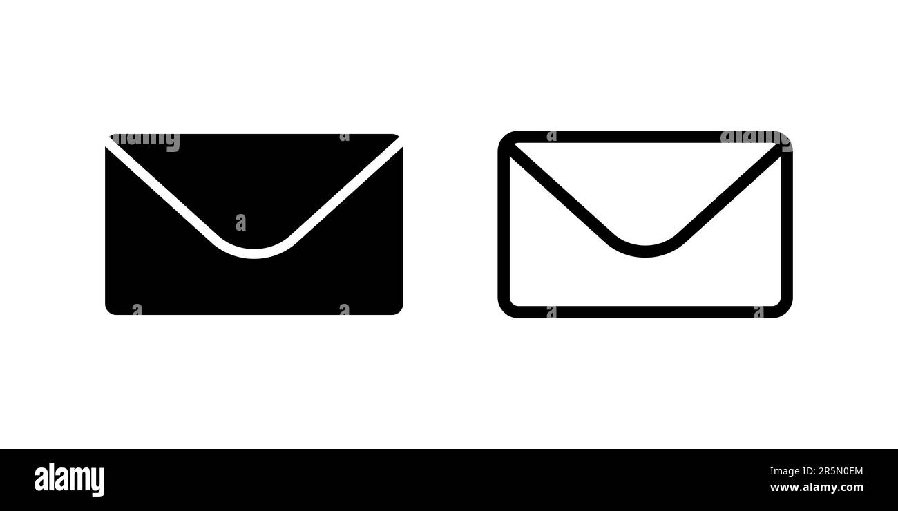 Mail icon set. email icon vector. E-mail icon. Envelope illustration ...