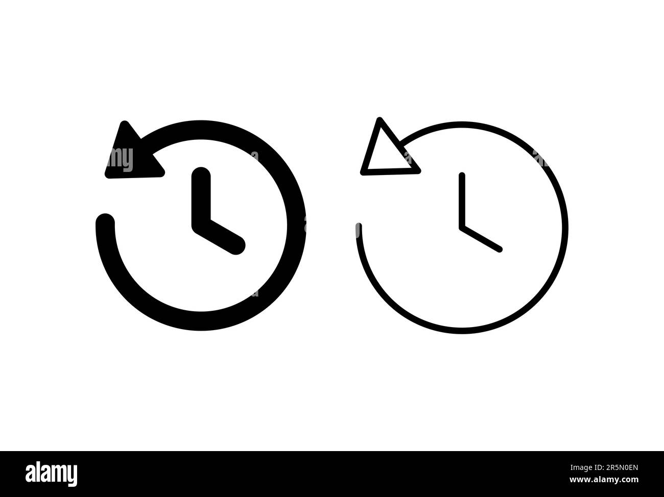 History icon set. recent event history Stock Vector Image & Art Alamy