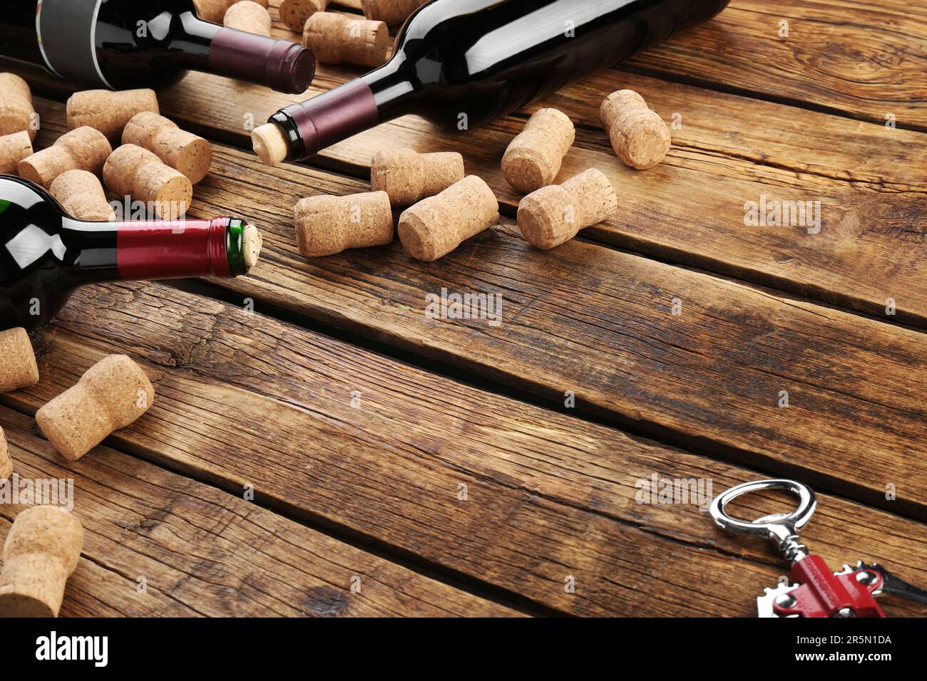 Wine container full of corks Stock Photo - Alamy