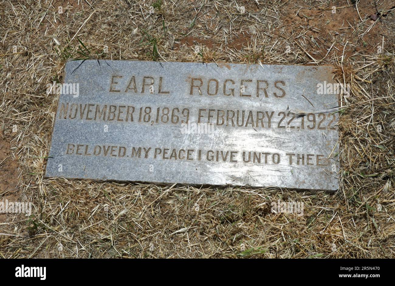 Los Angeles, California, USA 3rd June 2023 Attorney Earl Rogers Grave ...
