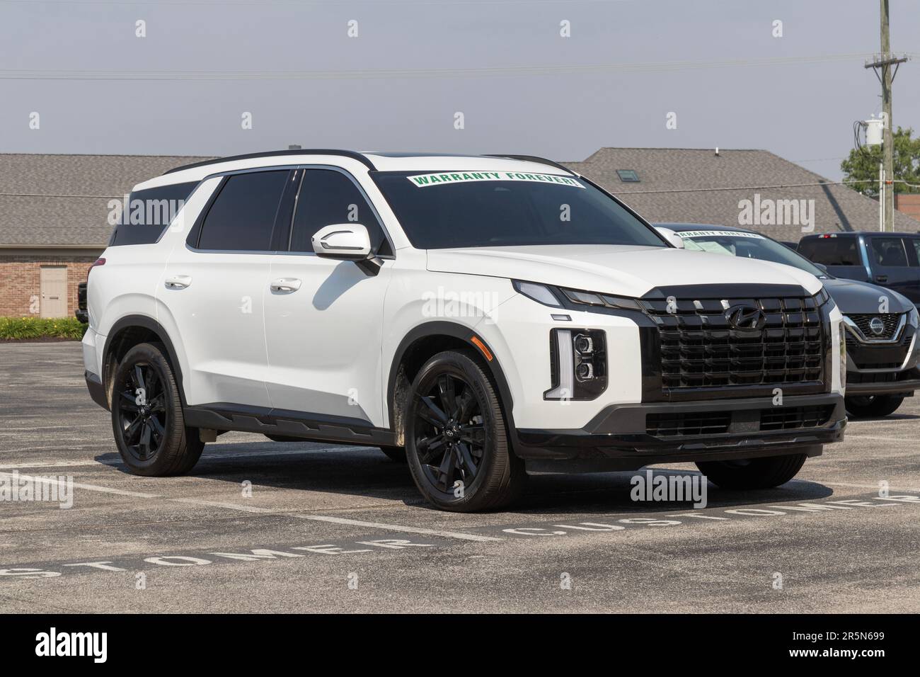 Avon Circa June 2023 Used Hyundai Palisade on display. With supply