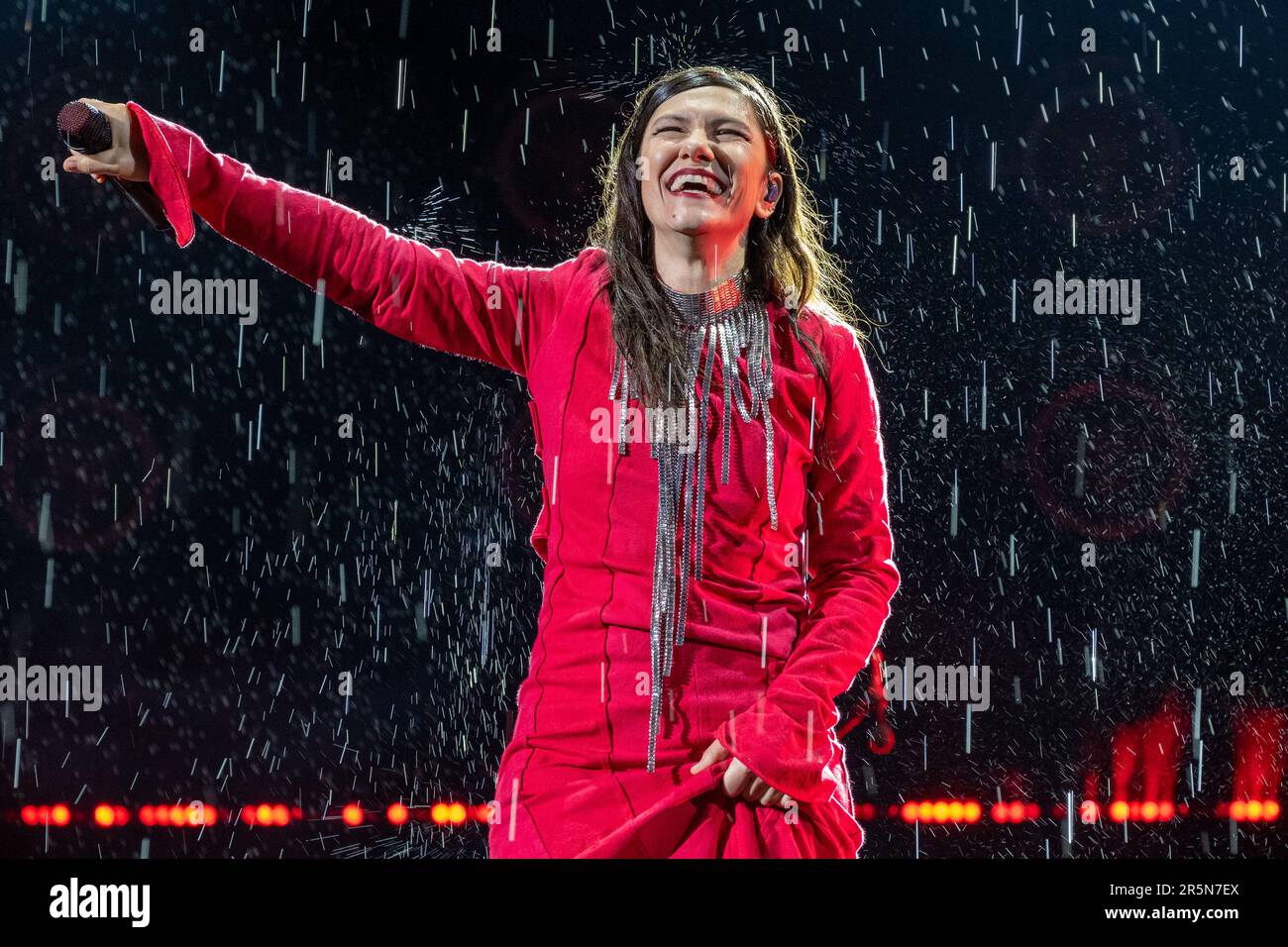 The Italian songwriter Elisa Toffoli, as know with Elisa stage name during his live performs at Arena di Verona for his An Intimate Night - Two Nights only, on June 4, 2023 in Verona, Italy. (Photo by Roberto Tommasini/NurPhoto) Credit: NurPhoto SRL/Alamy Live News Stock Photo