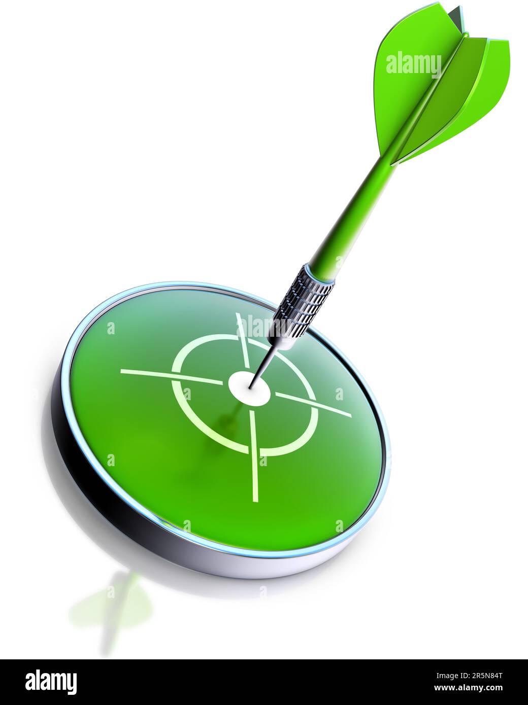 high resolution rendering of a green dart Stock Photo Alamy