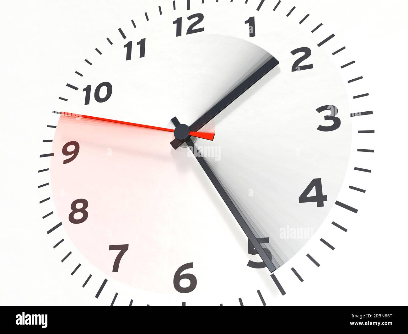 Fast running clock time flies Stock Photo Alamy