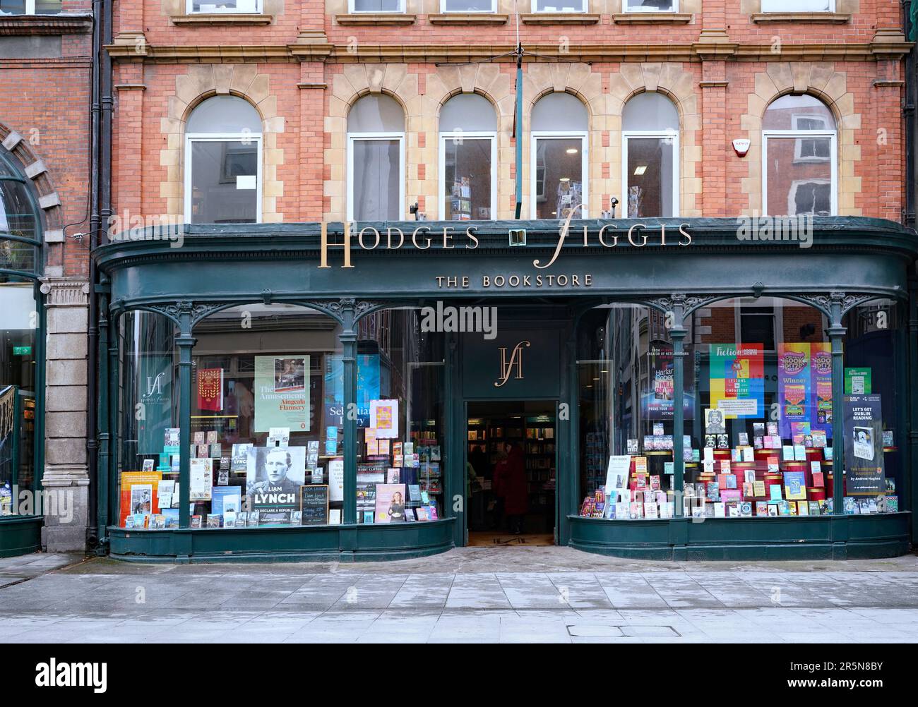 The Irish are fond of books, and Dublin has many well established bookstores Stock Photo