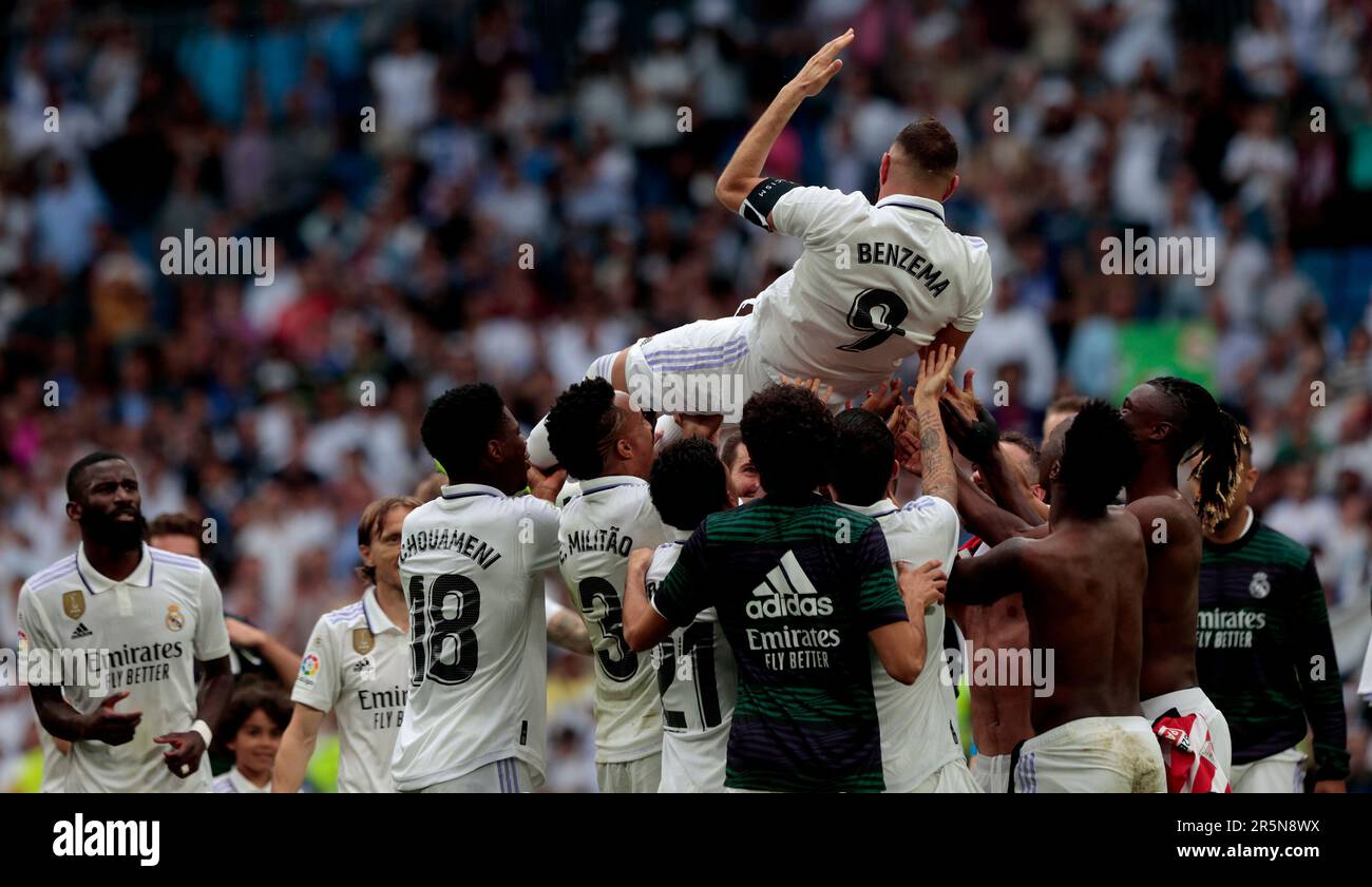Madrid, Spain; 4.06.2023.- Karim Benzema says goodbye to Real Madrid ...
