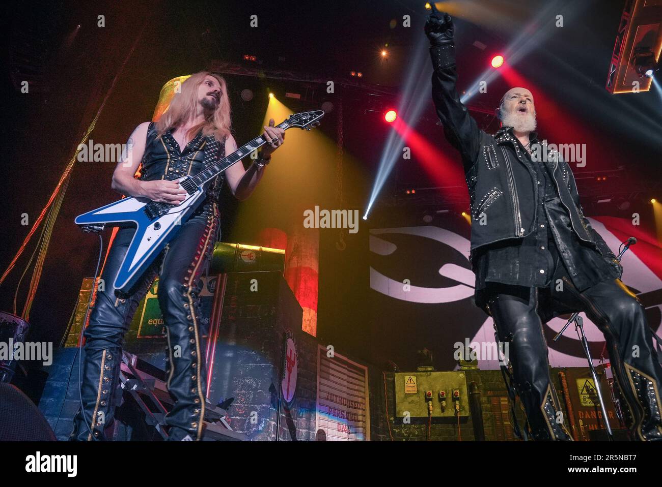 Judas Priest performing live on their "50 Years Of Metal" Tour at The ...