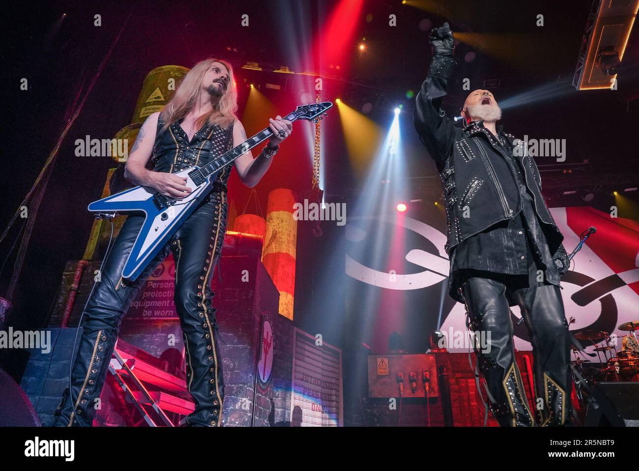 Judas Priest performing live on their "50 Years Of Metal" Tour at The ...
