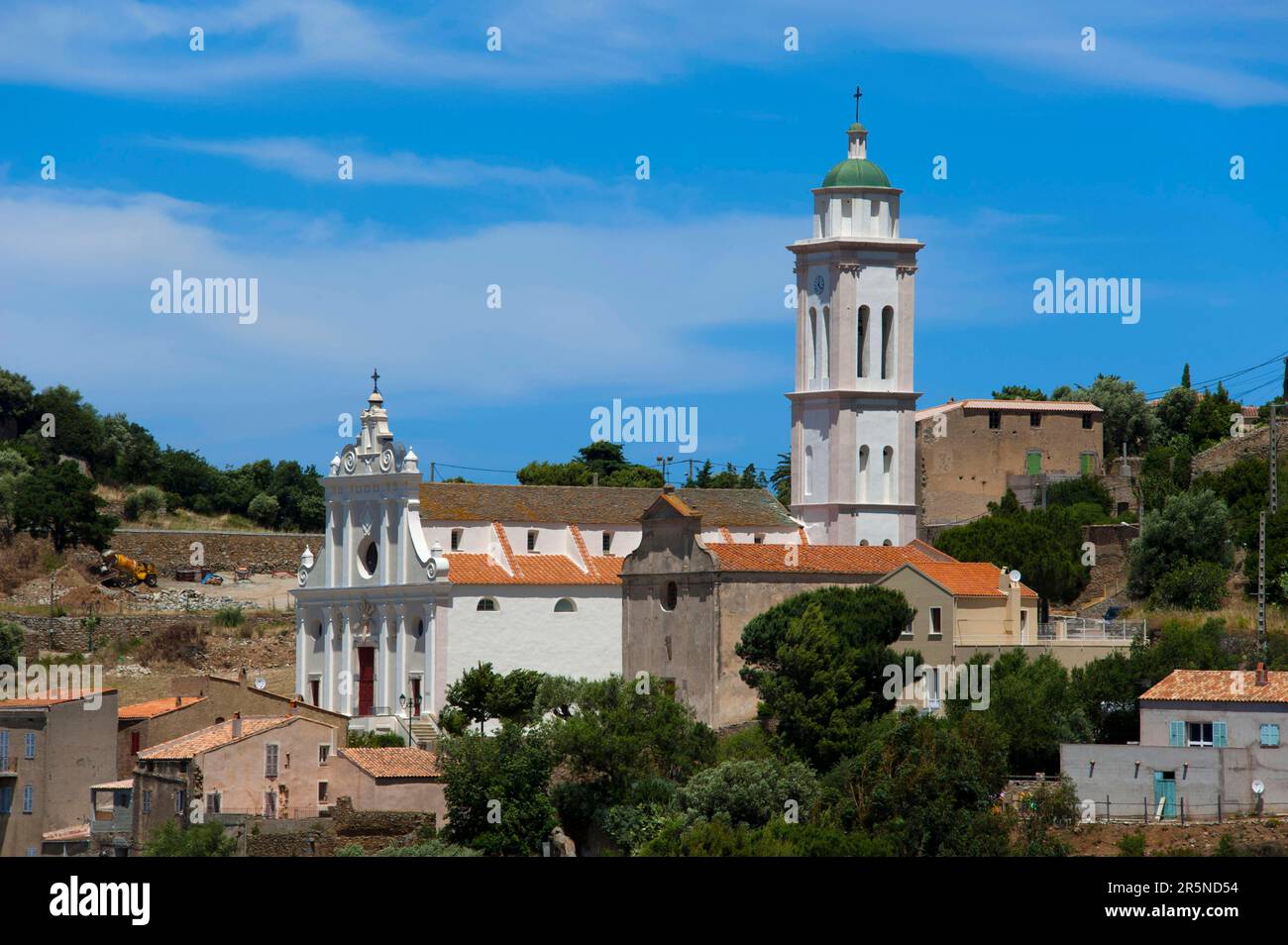 Church, Corbara, Corsica, France, Eglise de l' Annonciation Stock Photo ...