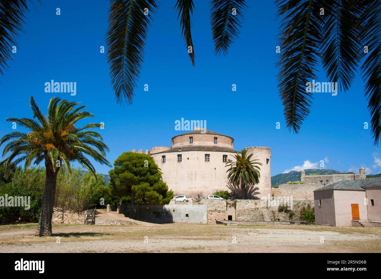 Genoese Citadel, Saint, St-Florent, Corsica, France Stock Photo