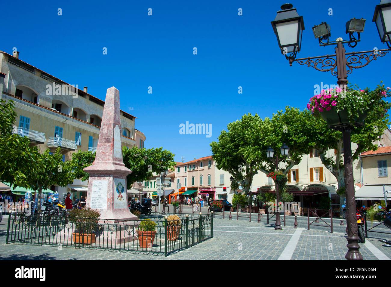 War Memorial, Saint, St.-Florent, Corsica, France Stock Photo