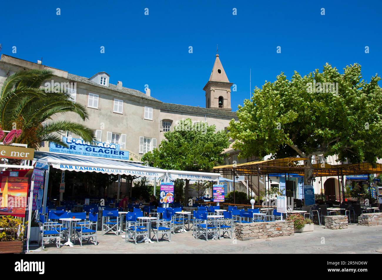 Promenade, Saint, St.-Florent, Corsica, France Stock Photo