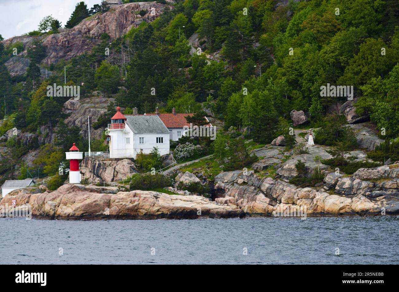 Lighthouse, Kristiansand, Archipelago, Vest-Agder, Norway, Soerlandet,  Sorlandet Stock Photo - Alamy