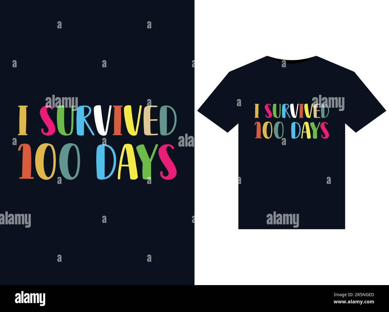 I Survived illustrations-for-print-ready-T-Shirts-design Stock Vector ...