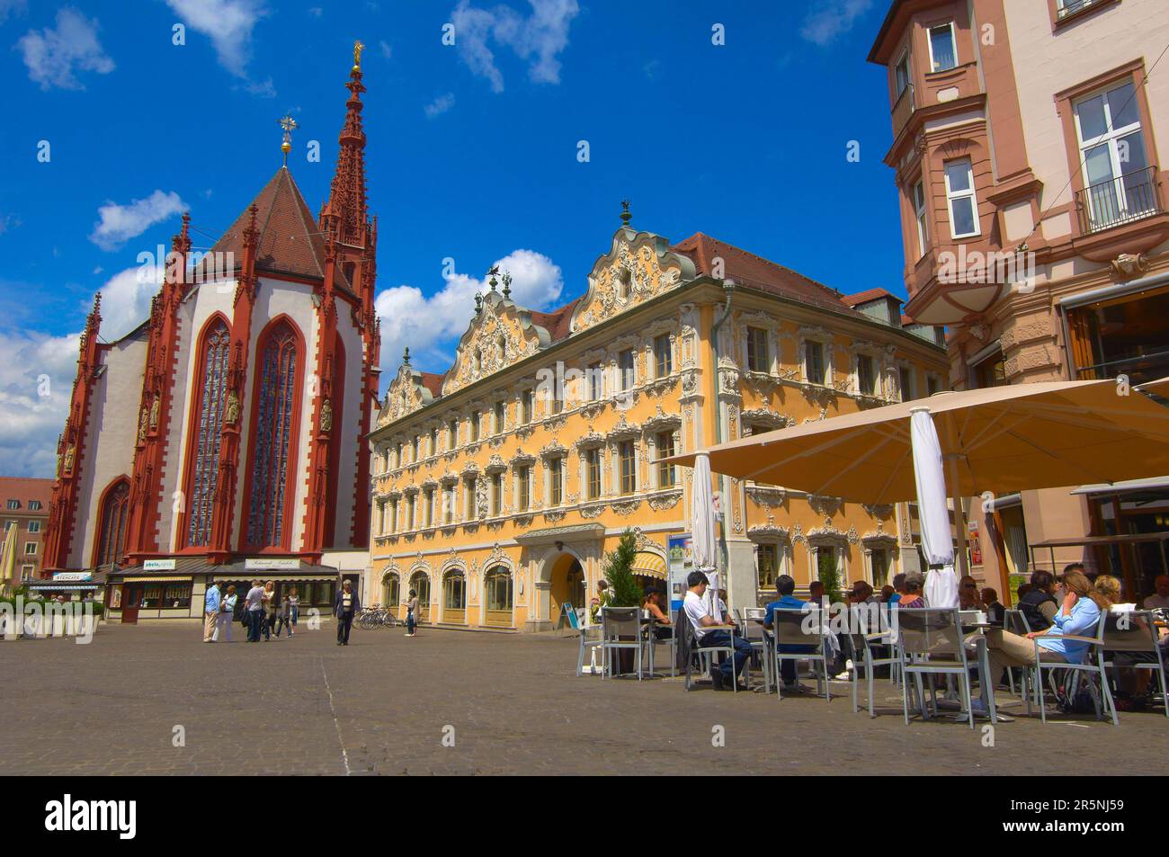 Wuerzburg, Lady Chapel, Market Square, UNESCO World Heritage Site