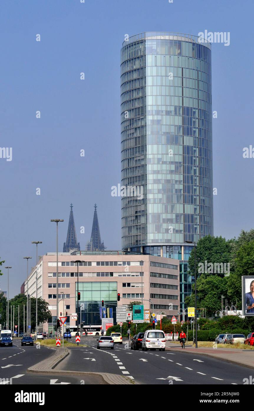 KoelnTriangle, Triangle, LVR Tower, -, Koeln-Deutz, Cologne, North Rhine-Westphalia, Germany Stock Photo