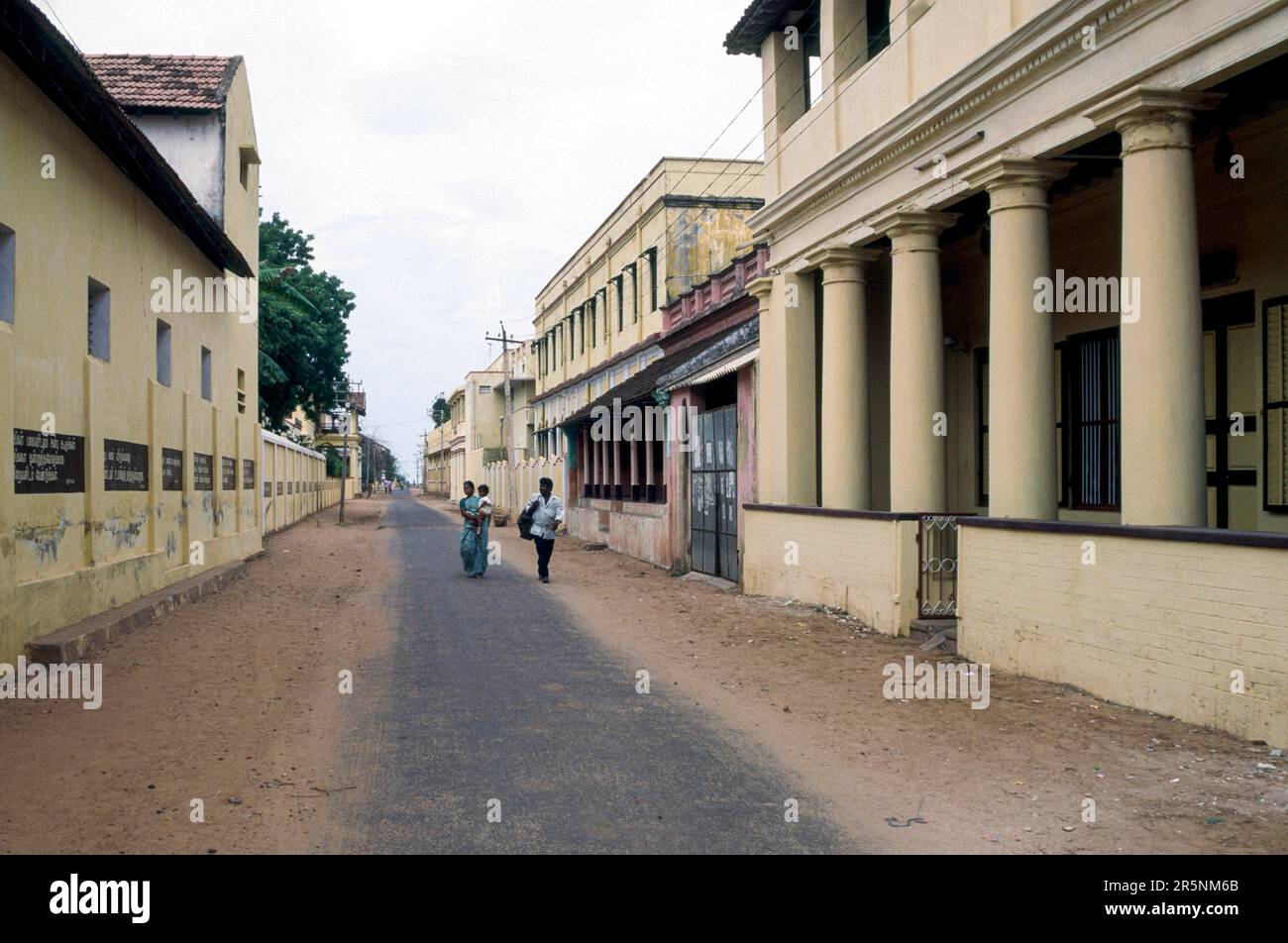 King street in Tranquebar Danish colony in India from 16201845