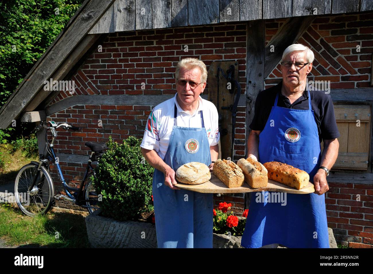 Bakehouse, Gildehaus, Lower Saxony, Ostmuehle, bread, baked goods, Germany Stock Photo